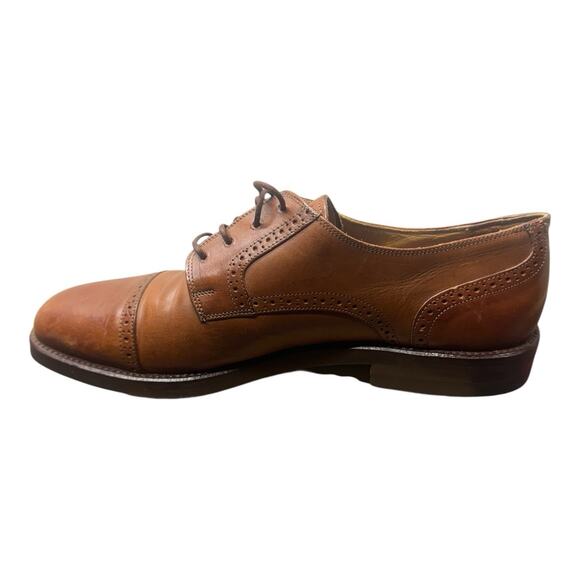 Cole Haan Giraldo LX Cap Toe Oxford 10 D British Tan Leather Classic Preppy - Picture 7 of 13